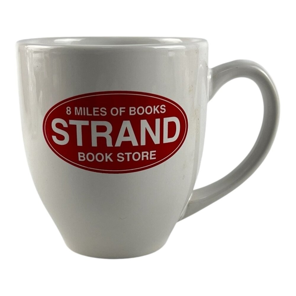 Vintage  Strand White Red Ceramic coffee Mug